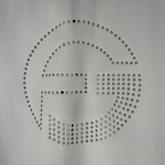 Foray Core Polo Golf Top Womens Large White Long Sleeve The Clint Logo - Picture 14 of 15